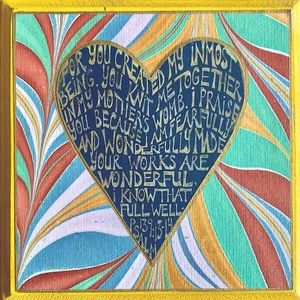 One of a kind scripture art